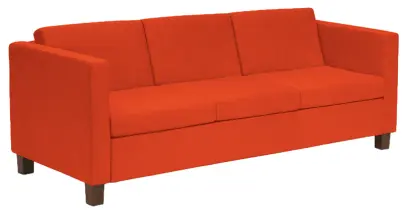 BOGA - 3 sedací souprava, koženka SK 4 - koženka oranžová